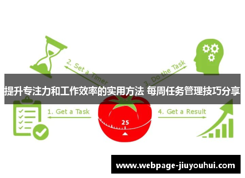 提升专注力和工作效率的实用方法 每周任务管理技巧分享